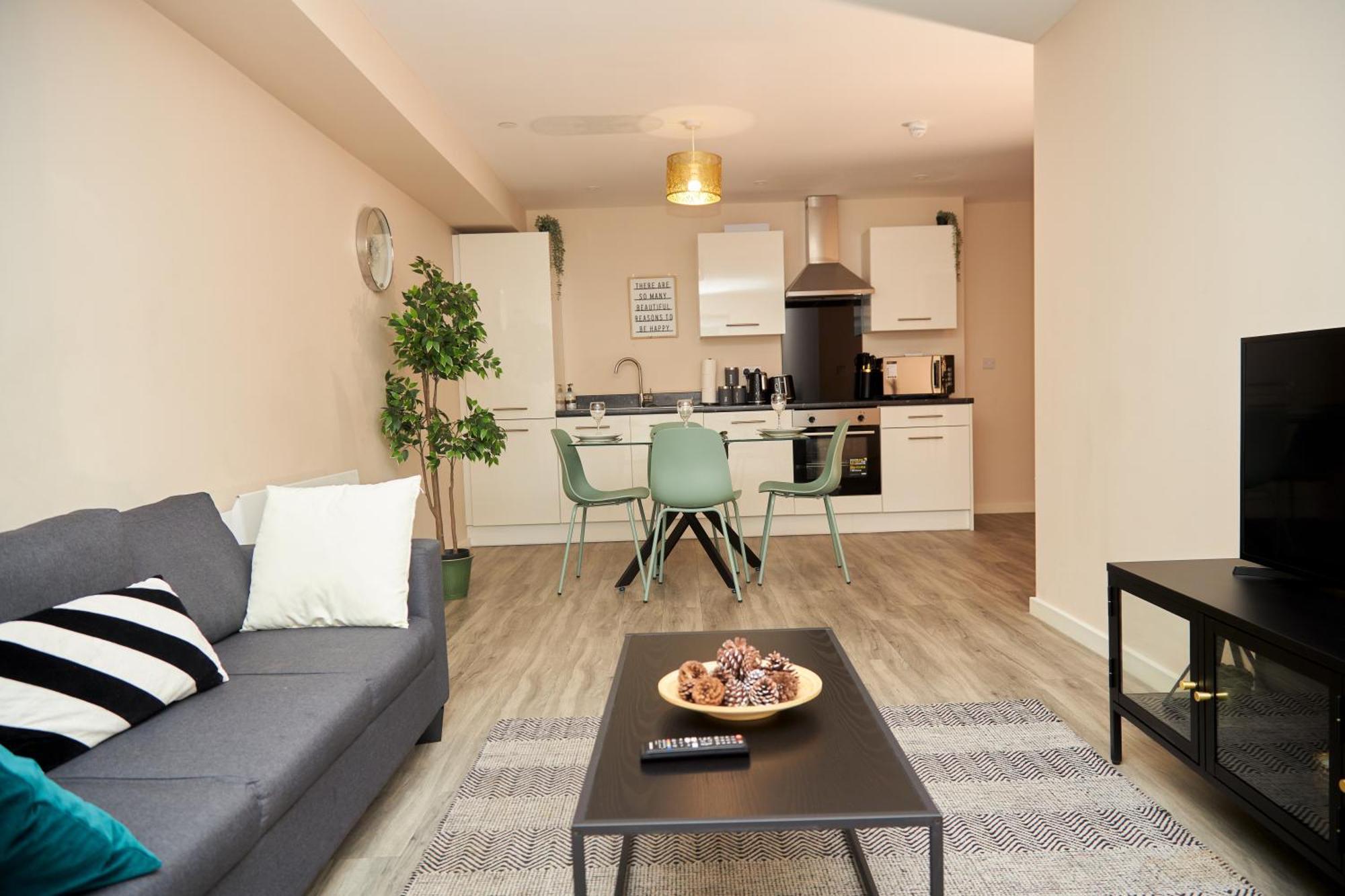 Deluxe And Cozy Two Bedroom With 1 Bathroom And Open Balcony Mánchester Exterior foto